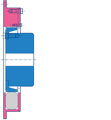 Schematic Drawing - Highly flexible couplings